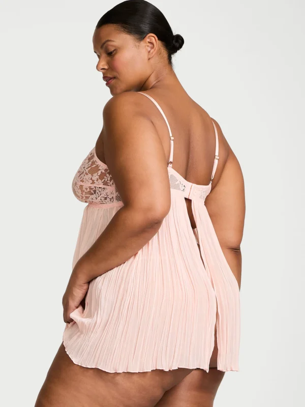 Ensemble nuisette plissée en dentelle Dare to Dream – Image 3