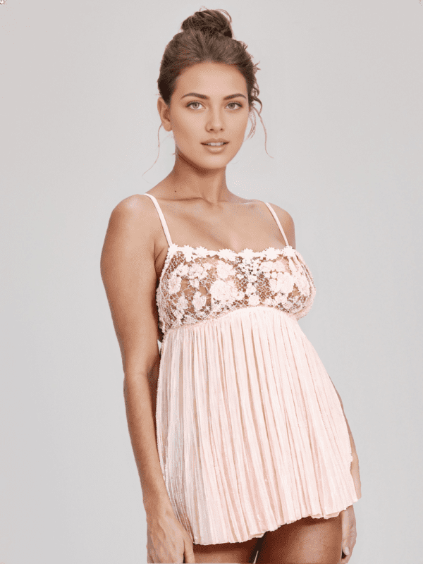Ensemble nuisette plissée en dentelle Dare to Dream – Image 5